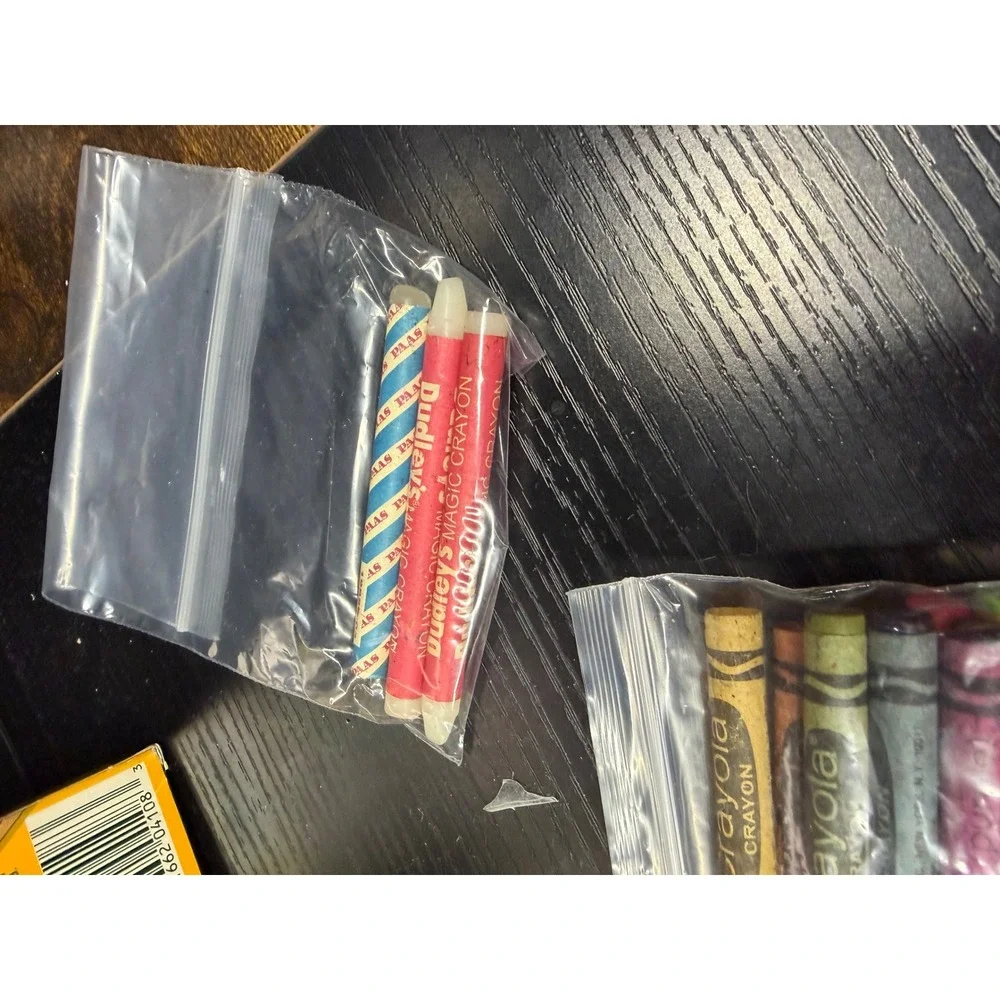 Vintage Retired Crayola RoseArt Crayon Lot Glitter Scented 90s Art Supplies